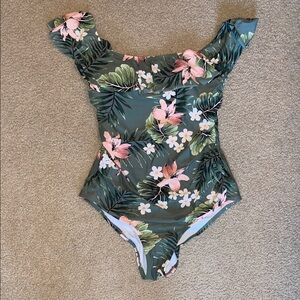 Floral One Piece Swimsuit